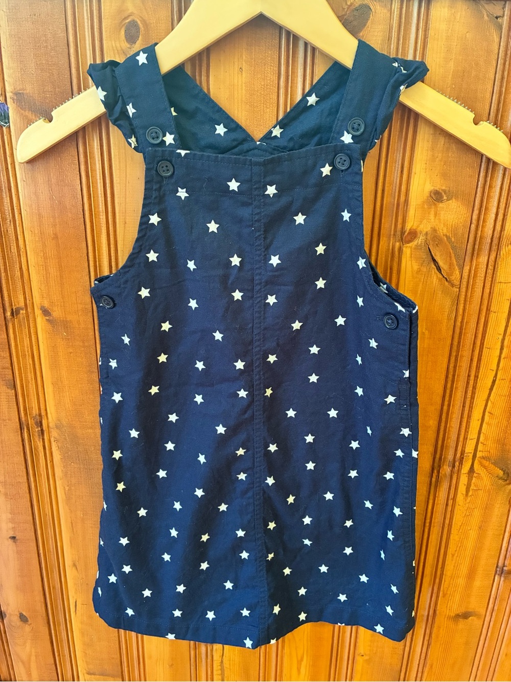 Carter's Navy Star Print Pinafore Jumper Dress